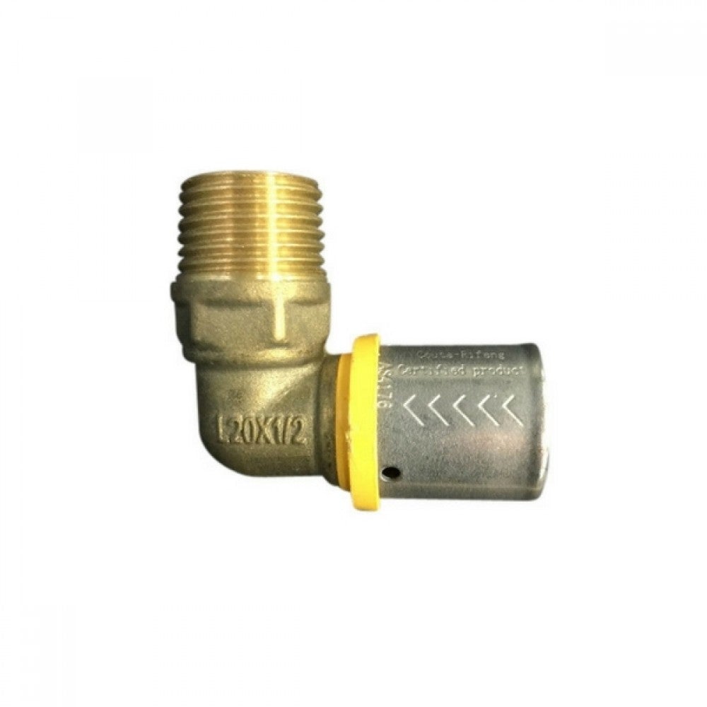 XPex Gas Elbow 20mm X 1/2"MI