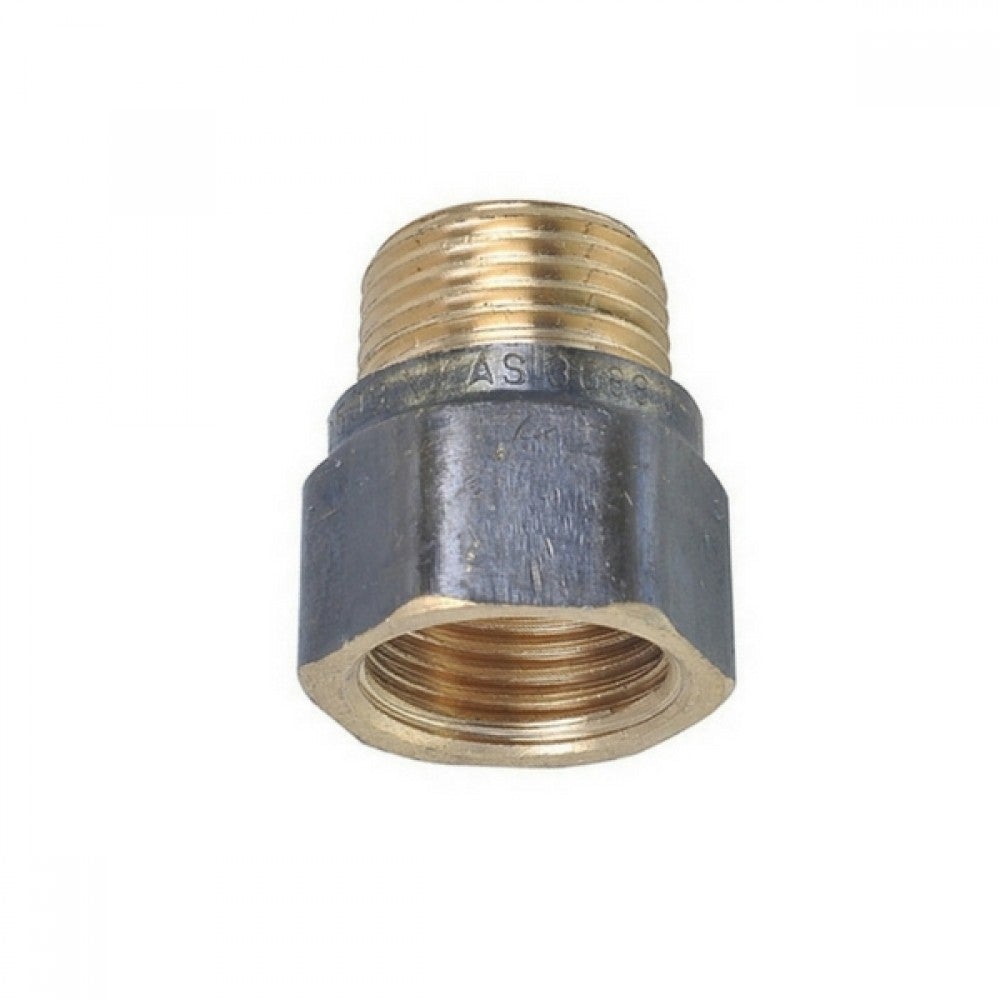 Adaptor M&F Screwed Brass 15mm(1/2")